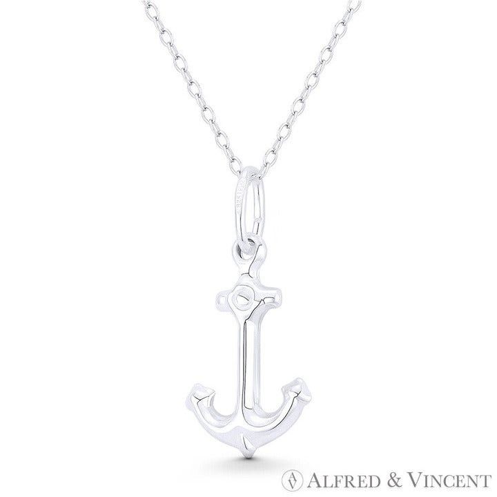 Other Ship's Anchor Sailor Luck Charm Reversible 3D Pendant Size ONE SIZE - 1 Preview