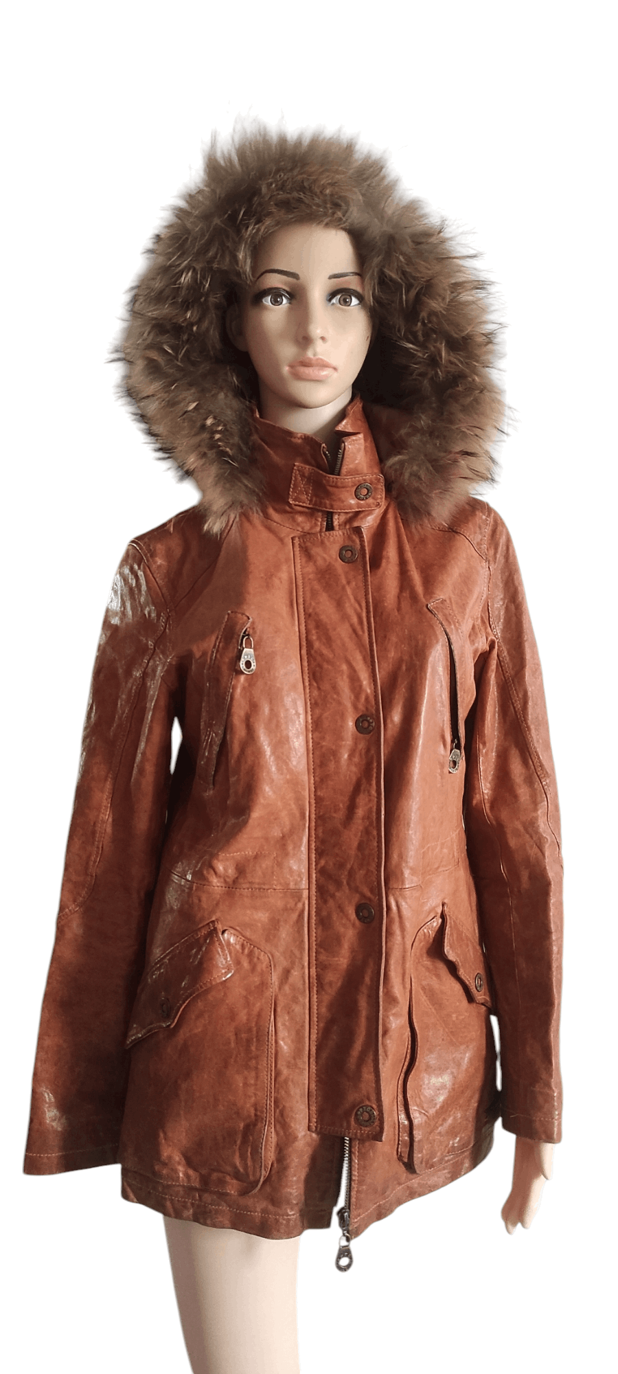 Other Patricia- Women's Fashion Lambskin Leather Sheepskin Jacket Size M / US 6-8 / IT 42-44 - 1 Thumbnail