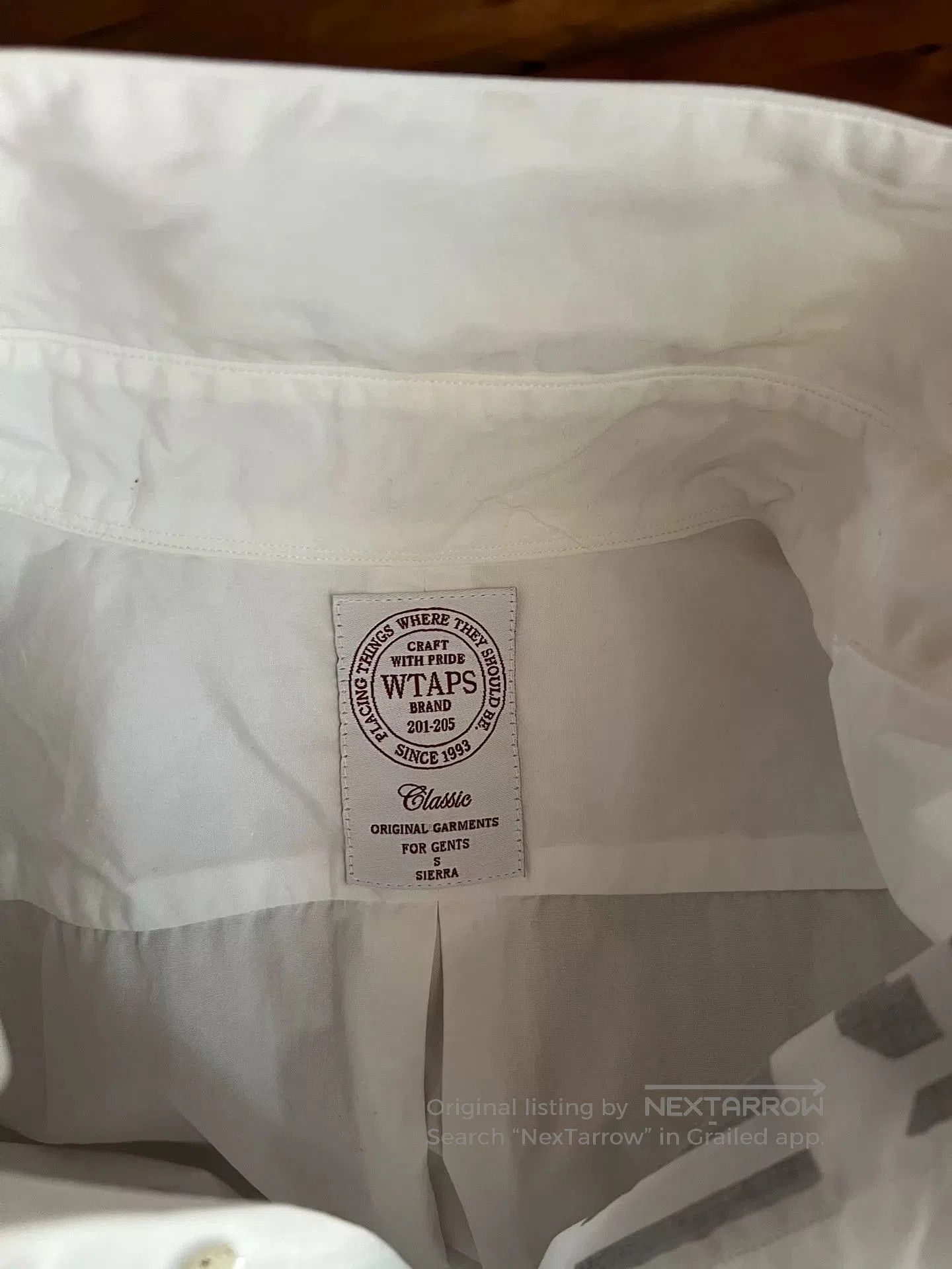 Wtaps WTAPS 15AW White Letter Shirt. Size US S / EU 44-46 / 1 - 8 Thumbnail