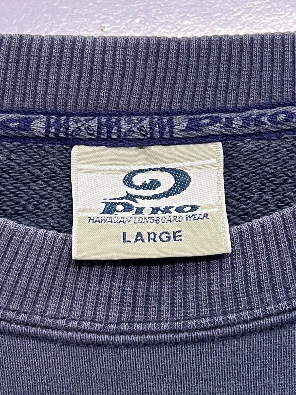 Quiksilver 90s Vintage Piko Longboard Skate Surf Crew Neck Size US L / EU 52-54 / 3 - 6 Thumbnail