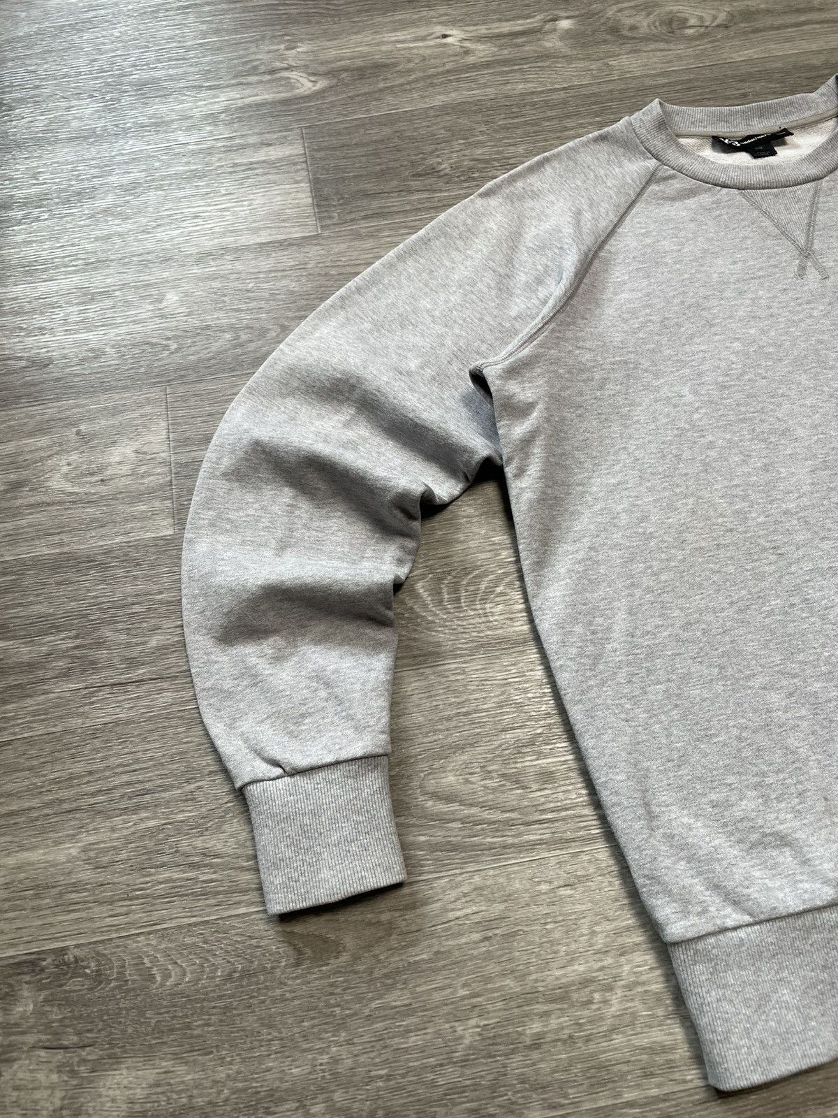 Yohji Yamamoto Yohji Yamamoto x Adidas Y-3 Big Logo Gray Sweatshirt Size US M / EU 48-50 / 2 - 9 Thumbnail