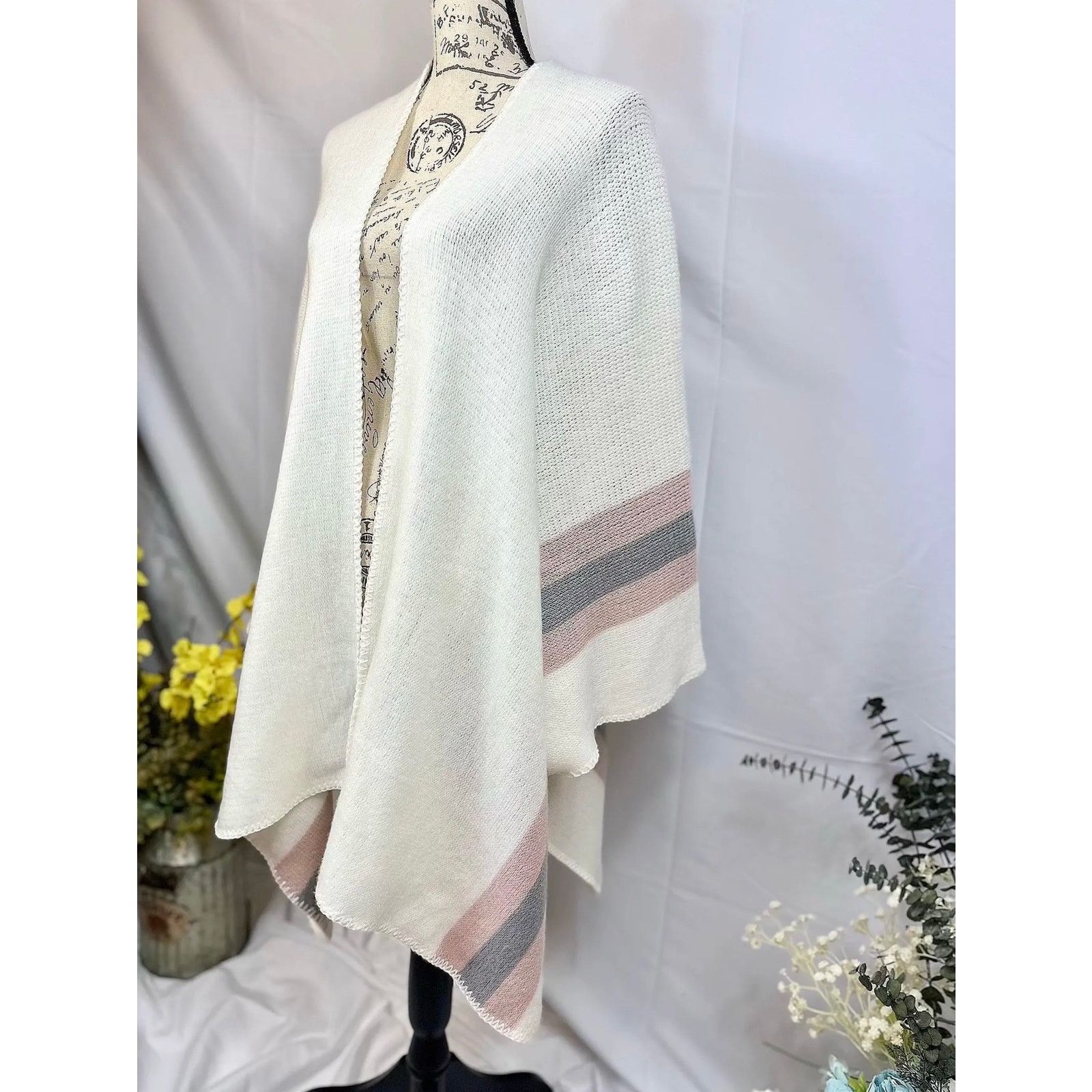Steve Madden Steve Madden Kimono Shawl Poncho w/Pastel Pink/Purple XL Size XL / US 12-14 / IT 48-50 - 3 Thumbnail