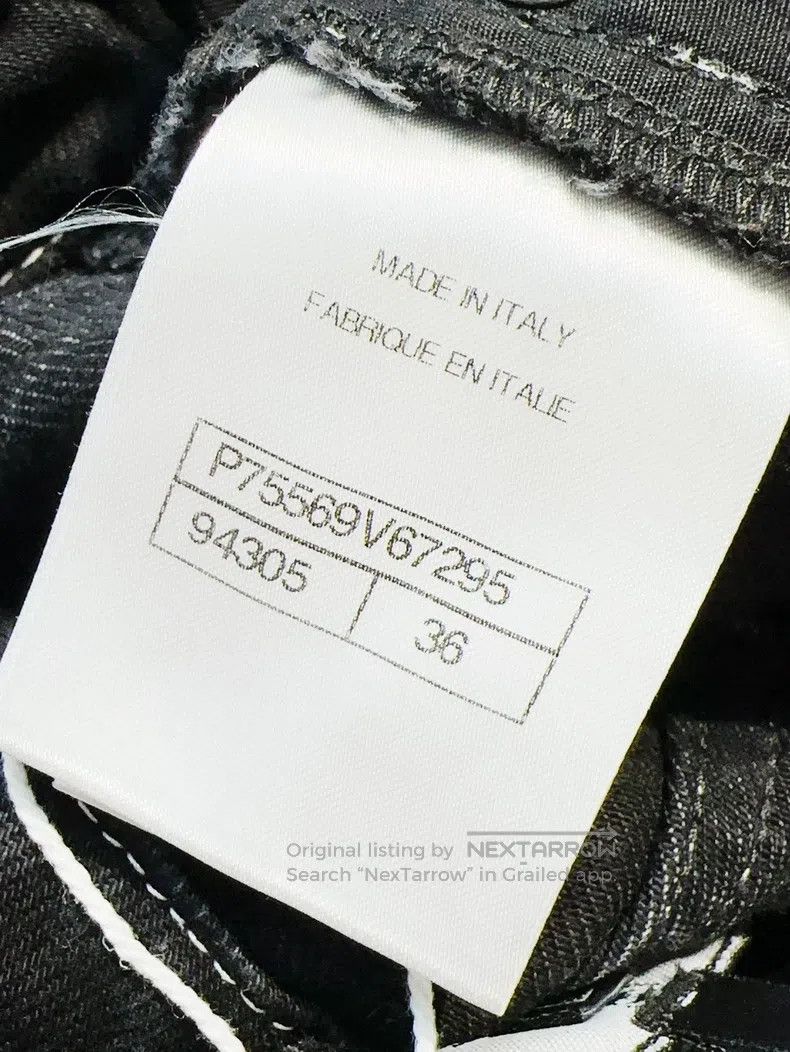 Chanel Chanel 23B black micro-comic jeans trousers Size 24" / US 00 / IT 34 - 6 Thumbnail