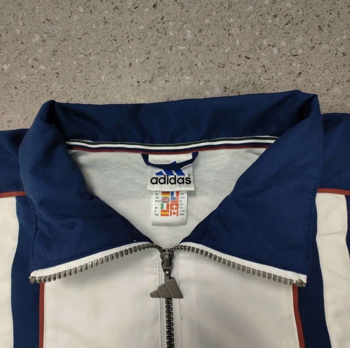 Adidas Vintage 90er Adidas Zipper Jacket XL Blue Size US XL / EU 56 / 4 - 6 Thumbnail