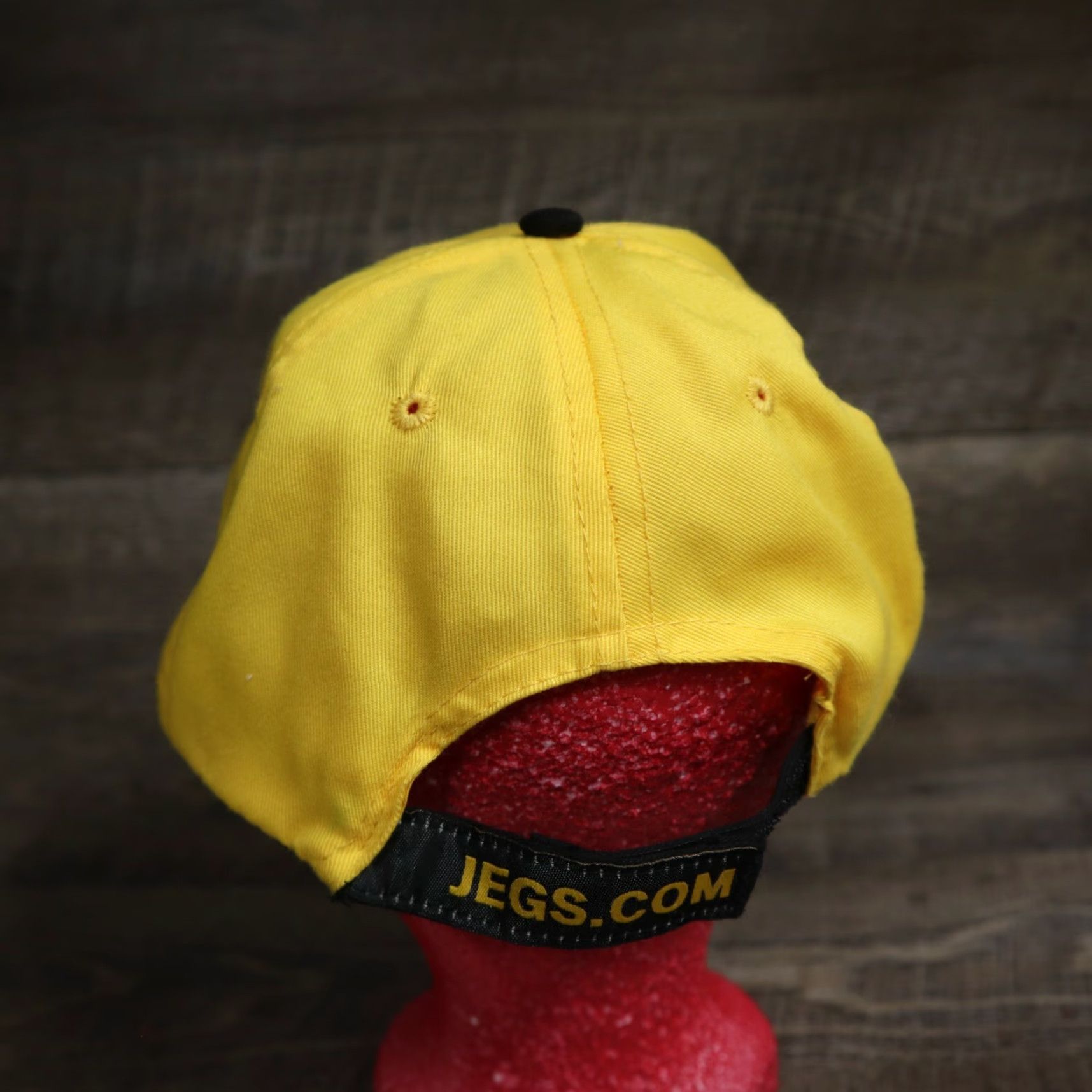 Vintage JEGS High Performance Hat Promo Cap Jegs.com Adjustable Yellow Black Baseball Cap Unisex Adults Mens Women s? Size ONE SIZE - 4 Thumbnail