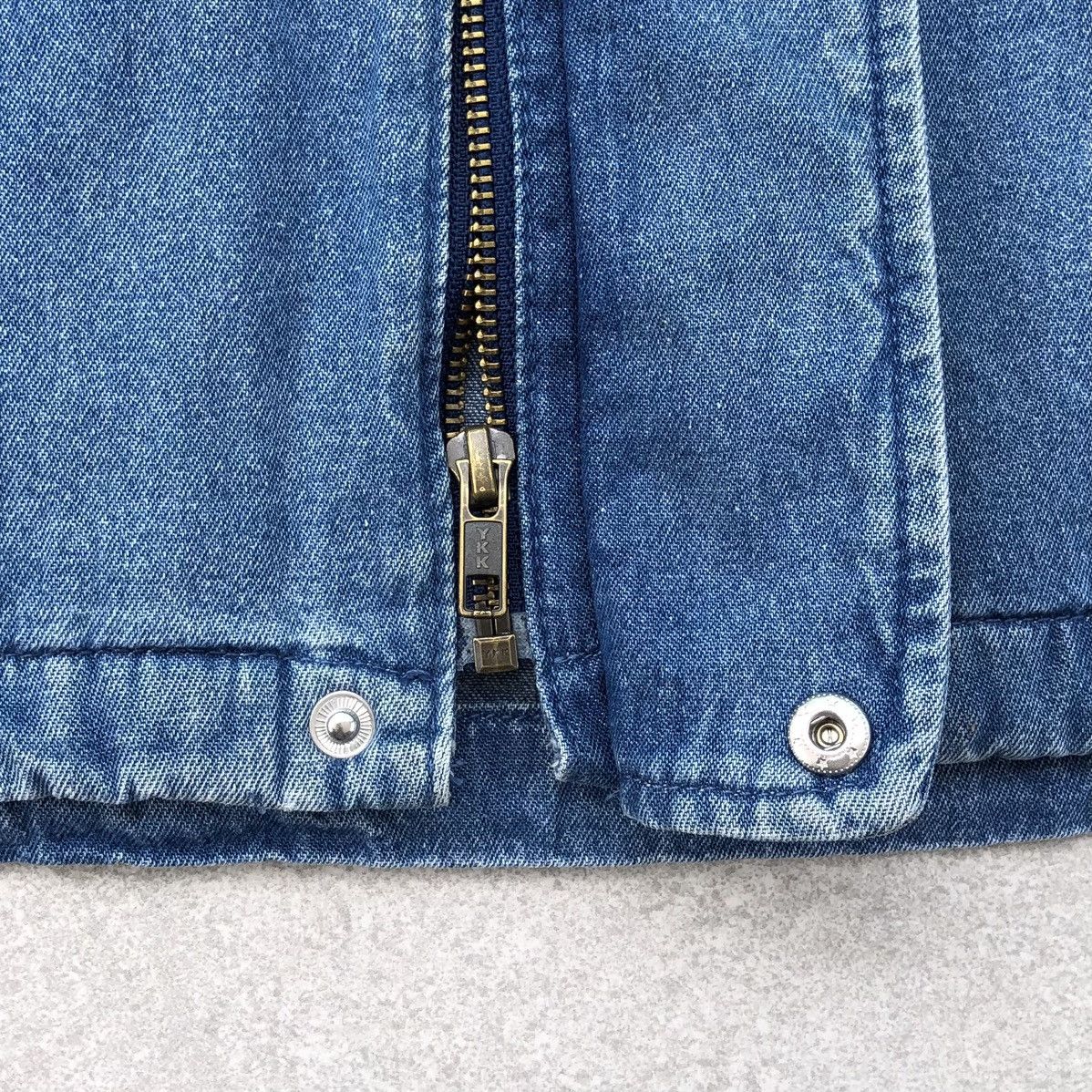 GU Vintage GU Double Pocket Denim Parka Jacket With Hoodie Size US L / EU 52-54 / 3 - 12 Thumbnail