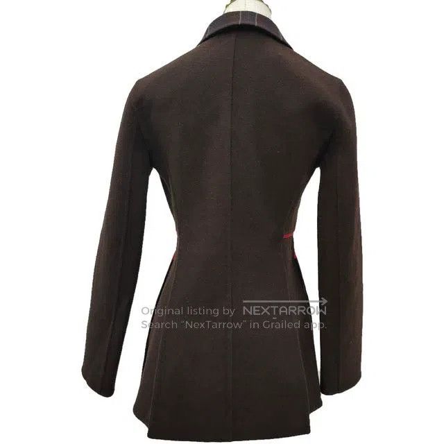Hermes Hermes Burgundy Cashmere Coat Size XXS / US 00 / IT 34 - 2 Thumbnail