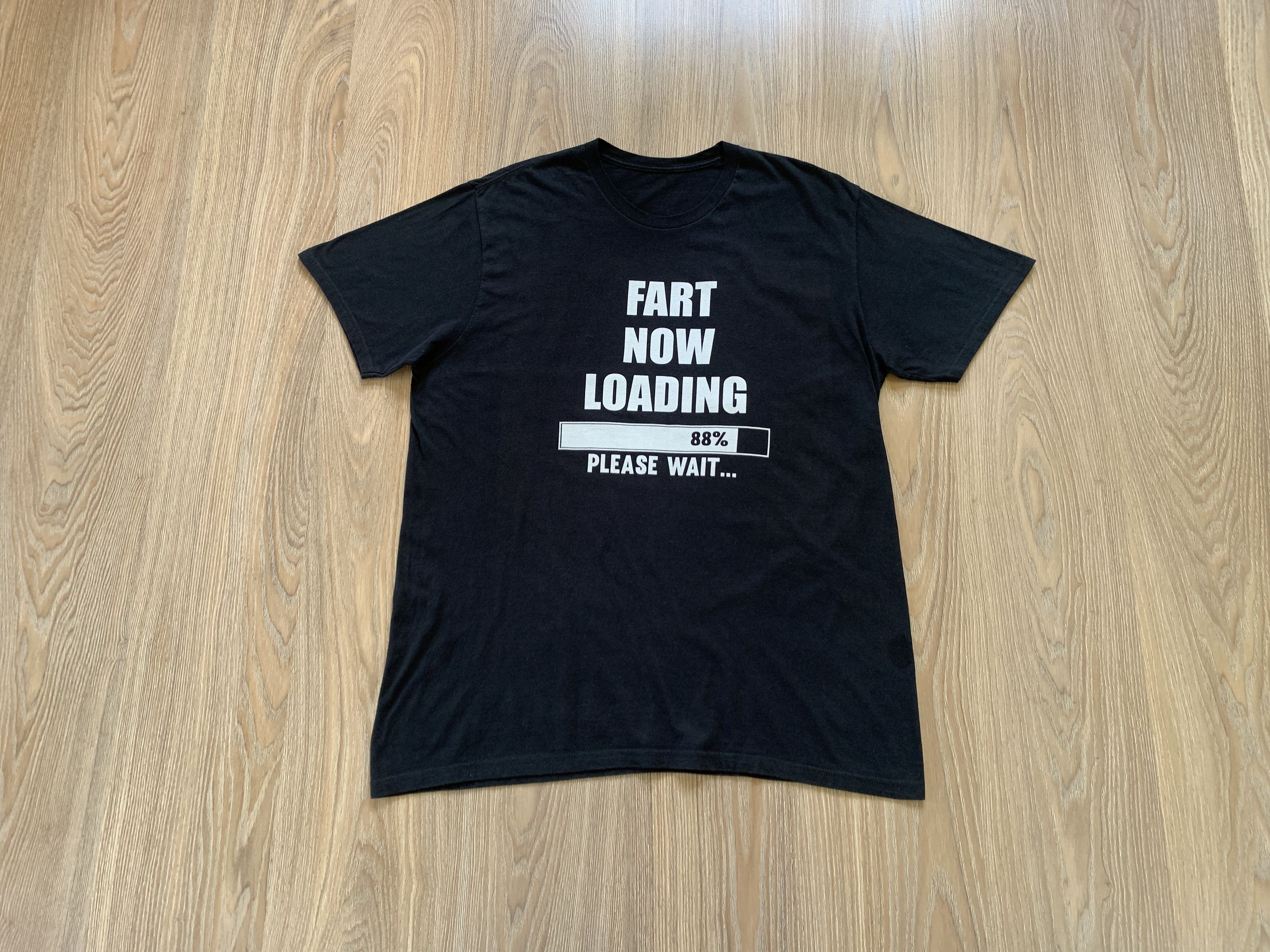 Designer Fart Now Loading Black Printed Humor T-Shirt Size US XL / EU 56 / 4 - 2 Thumbnail