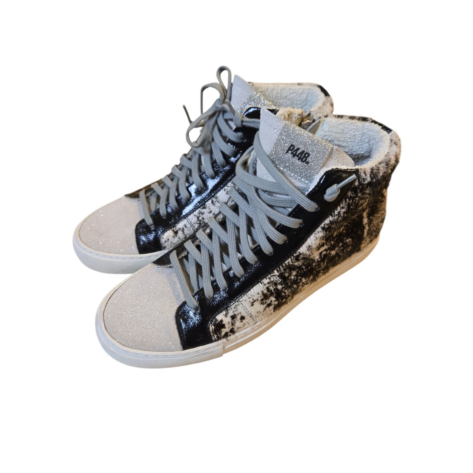 P448 P448 Calf Hair High Top Sneakers Cow Softy Size 39 Size US 8.5 / IT 38.5 - 4 Thumbnail