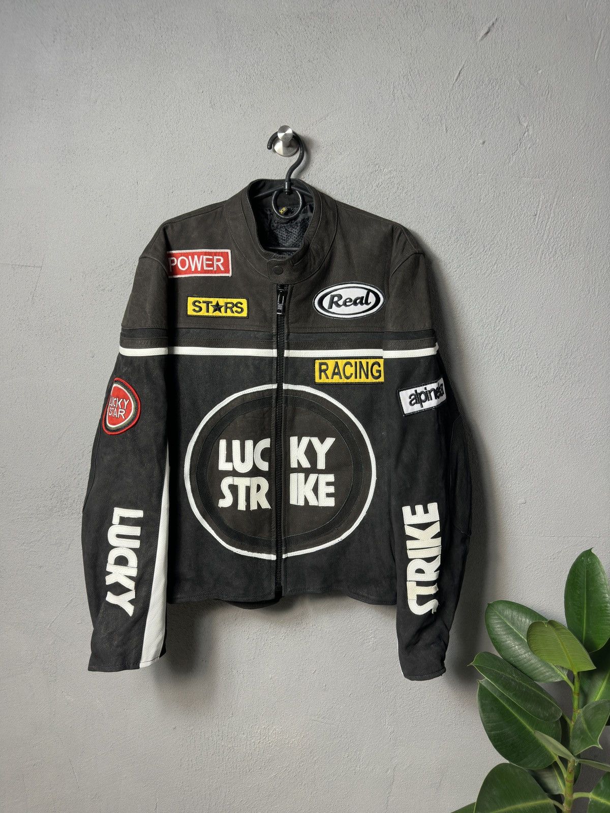 Vintage Vintage Lucky strike 90s Leather Jacket Size US XS / EU 42 / 0 - 1 Thumbnail