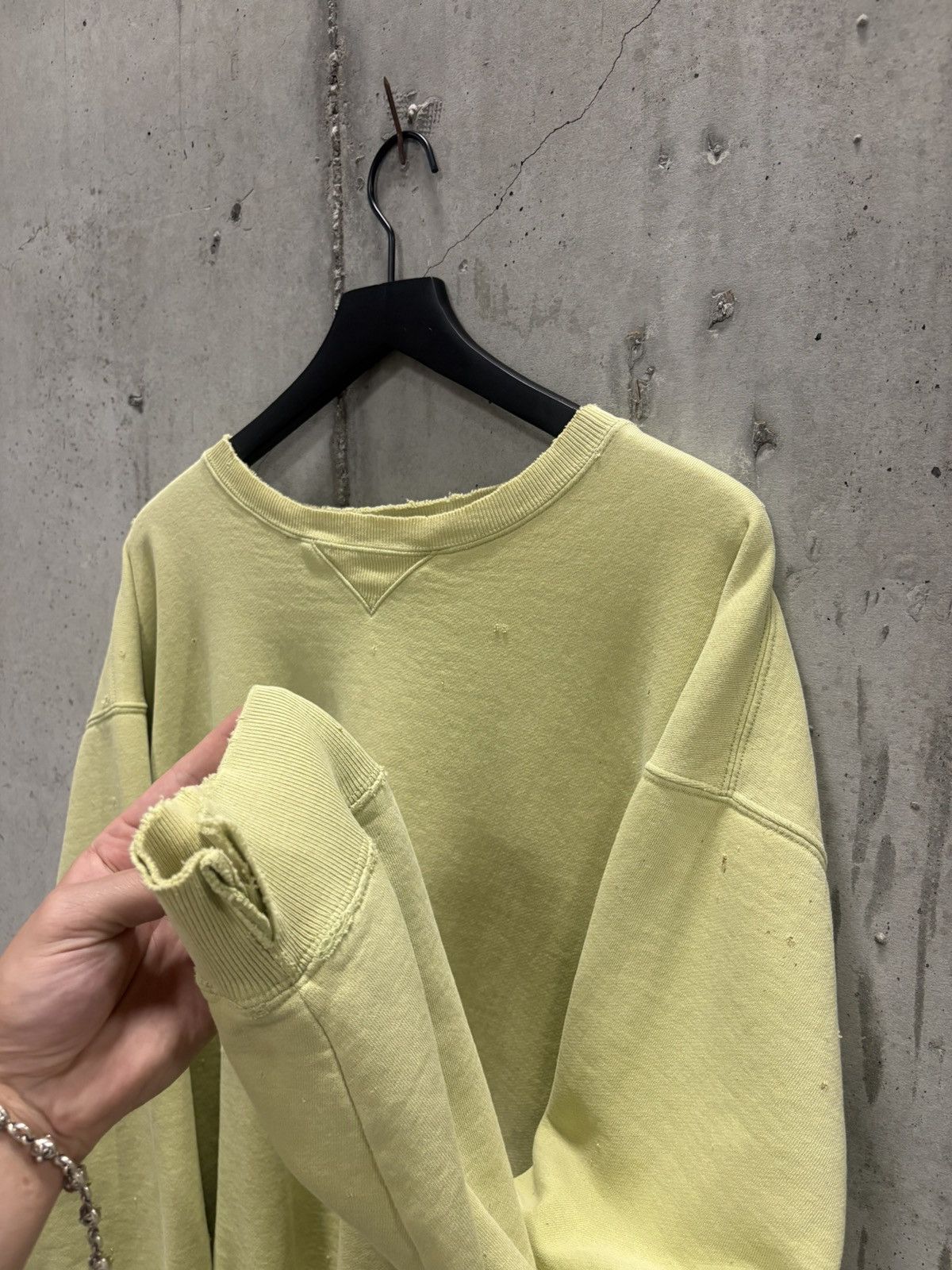 Vintage Vintage Blank Sweatshirt Thrashed Faded Distressed Grunge Size US XXL / EU 58 / 5 - 3 Thumbnail