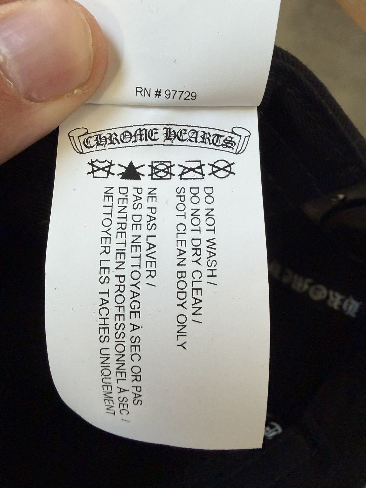 Chrome Hearts Chrome Hearts Vertical Logo Baseball Hat Size ONE SIZE - 6 Thumbnail