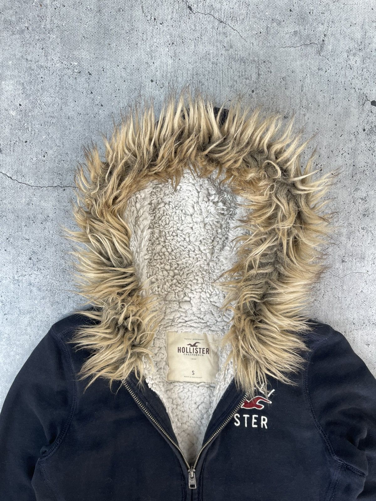 Hollister Y2K HOLLISTER FUR ZIP HOODIE IFSIXWASNINE LGB STYLE Size S / US 4 / IT 40 - 5 Thumbnail