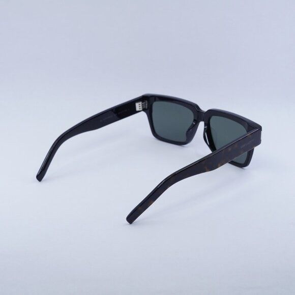 Saint Laurent Paris New Saint Laurent SL732 003 Vadim Sunglasses - Havana Frame Size ONE SIZE - 11 Thumbnail