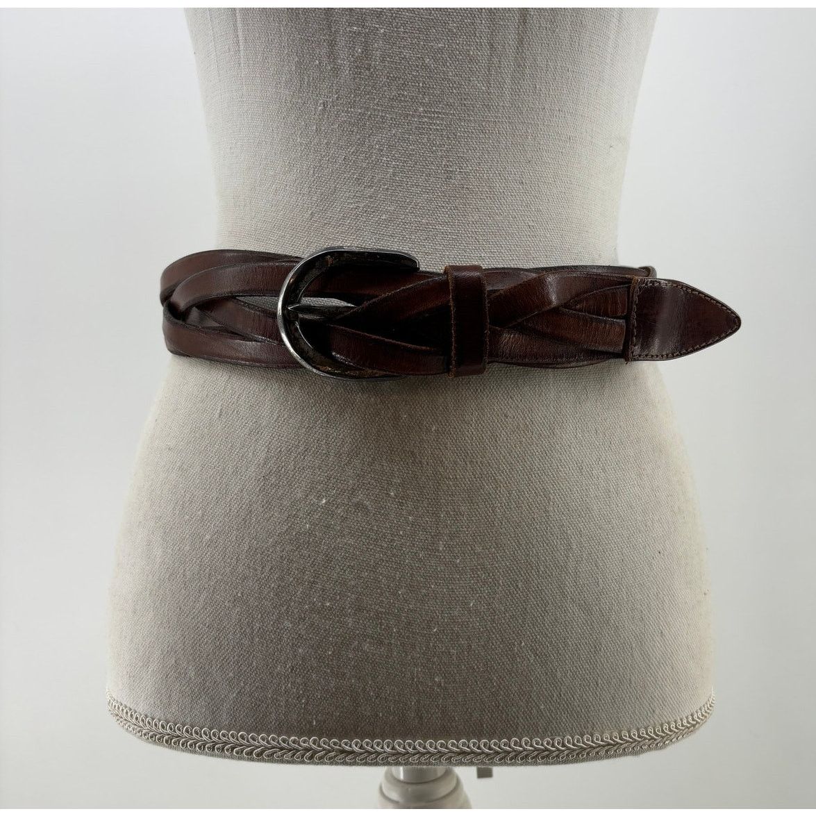 Banana Republic Y2K Banana Republic Women's Top Braided Brown Belt Size ONE SIZE - 1 Thumbnail