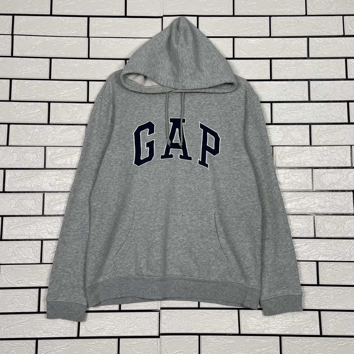 Gap Gap Big Logo Pullover Gray Hoodie Size US M / EU 48-50 / 2 - 1 Thumbnail