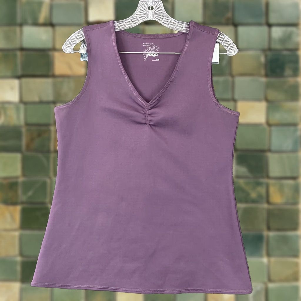 Vintage Aspire Women's Athletic Tank Top Yoga Activewear Purple Spandex Large Size ONE SIZE - 1 Thumbnail