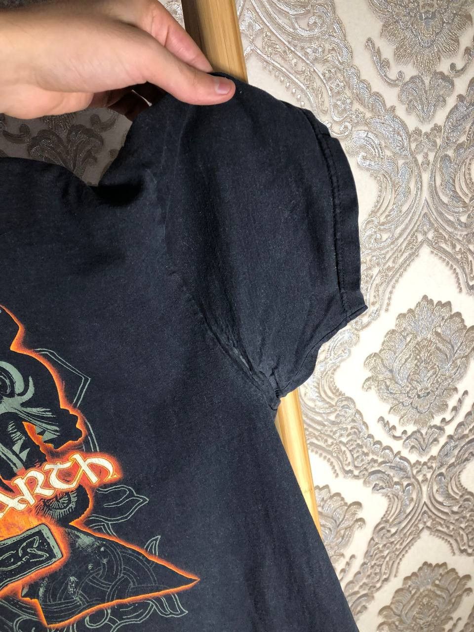 Band Tees × Vintage VERY RARE AMON AMARCH DOUBLE PRINTED BIG LOGO ROCK T-SHIRT Size US XXL / EU 58 / 5 - 5 Thumbnail