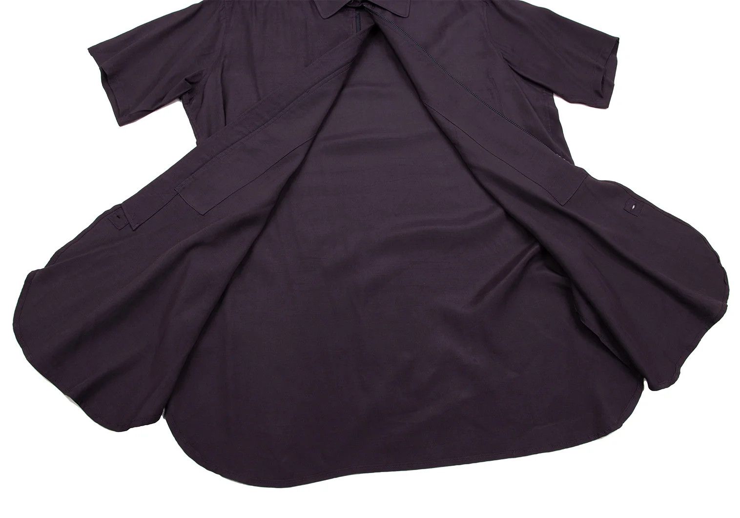 Yohji Yamamoto Yohji Yamamoto Rayon Zip-Up Short Sleeve Shirt Size US M / EU 48-50 / 2 - 13 Thumbnail