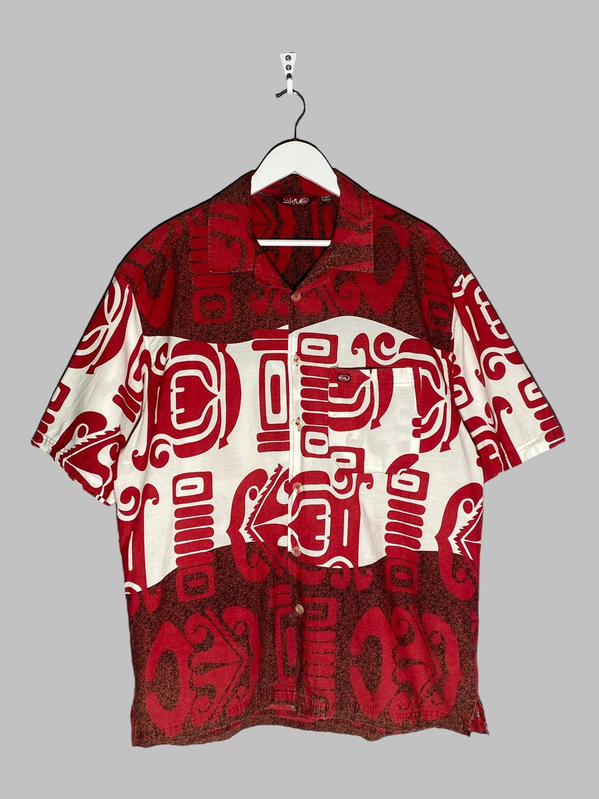 Quiksilver Vintage 90s Quiksilver Hawaiian Shirt Y2k All Over Print Size US L / EU 52-54 / 3 - 1 Thumbnail