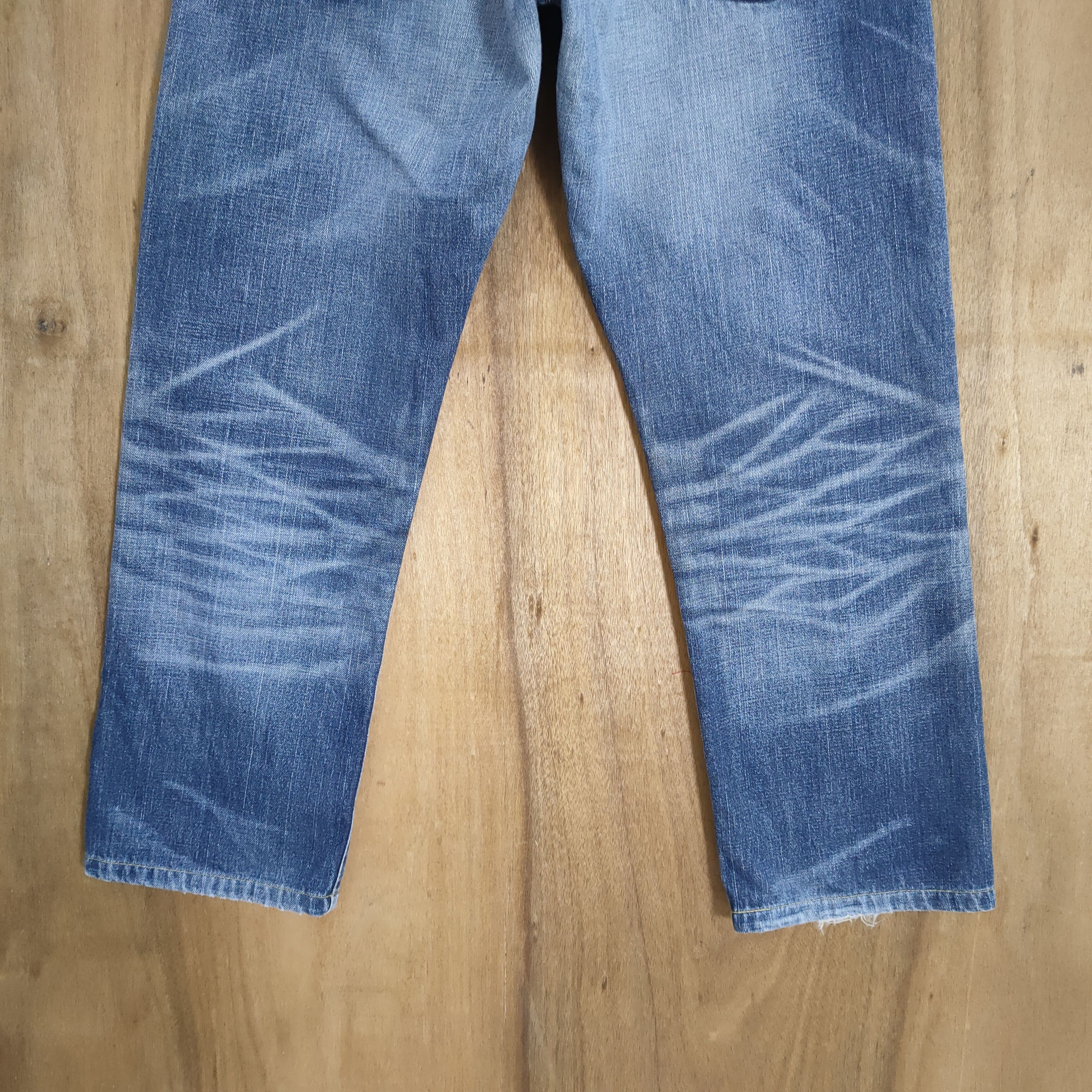 Edwin W32 VINTAGE EDWIN ORANGE TAG SELVAGE DISTRESSED JEANS PANTS Size US 32 / EU 48 - 9 Thumbnail