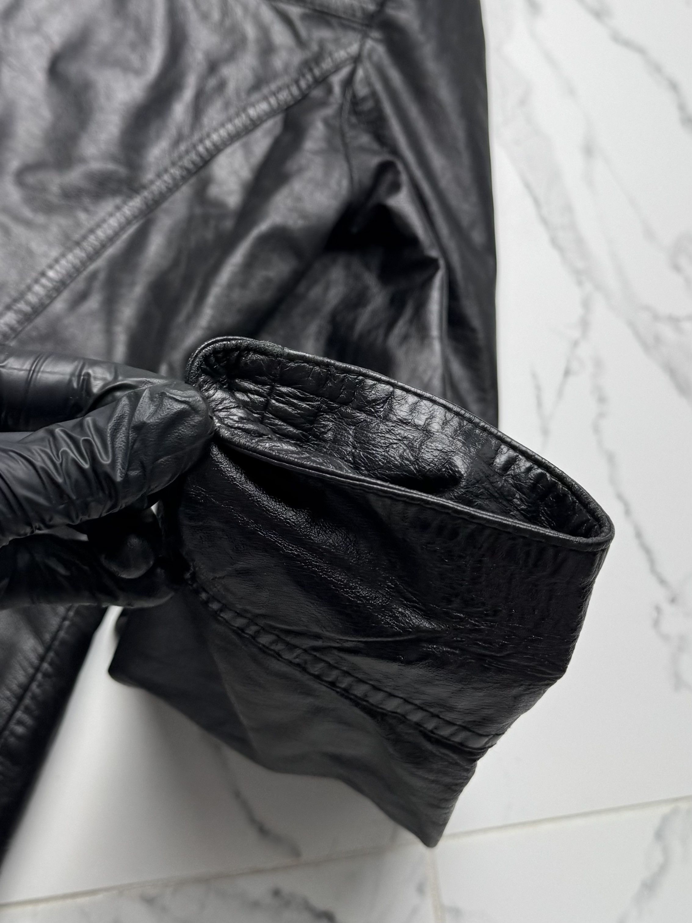 Japanese Brand Y2K Leather Jacket Womens Slim Fit Zip Up Biker Moto Coat Size S / US 4 / IT 40 - 16 Thumbnail