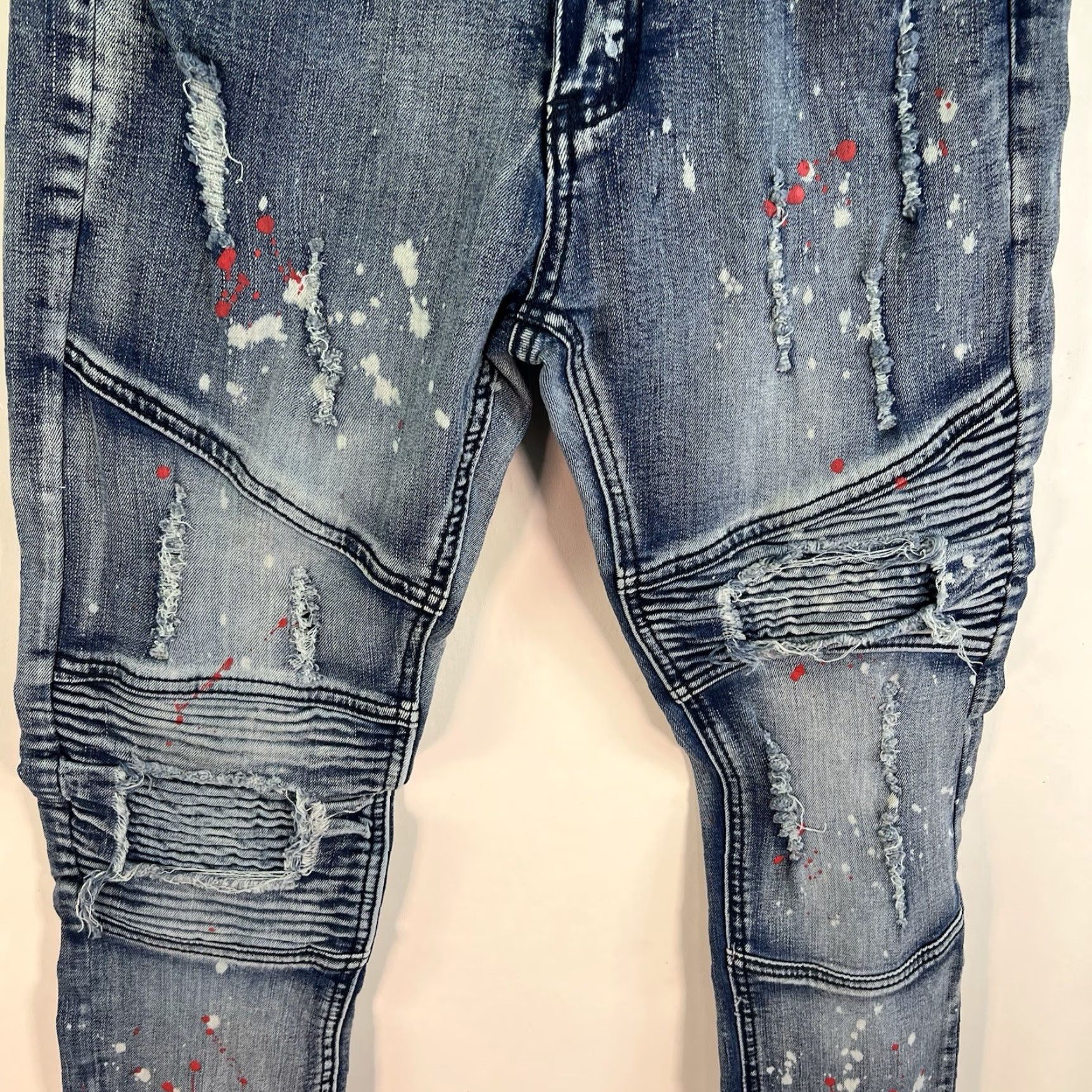 G-Star G-Star Distressed Slim denim Jeans Mens Size 30 Blue 30X30 Size US 30 / EU 46 - 3 Thumbnail