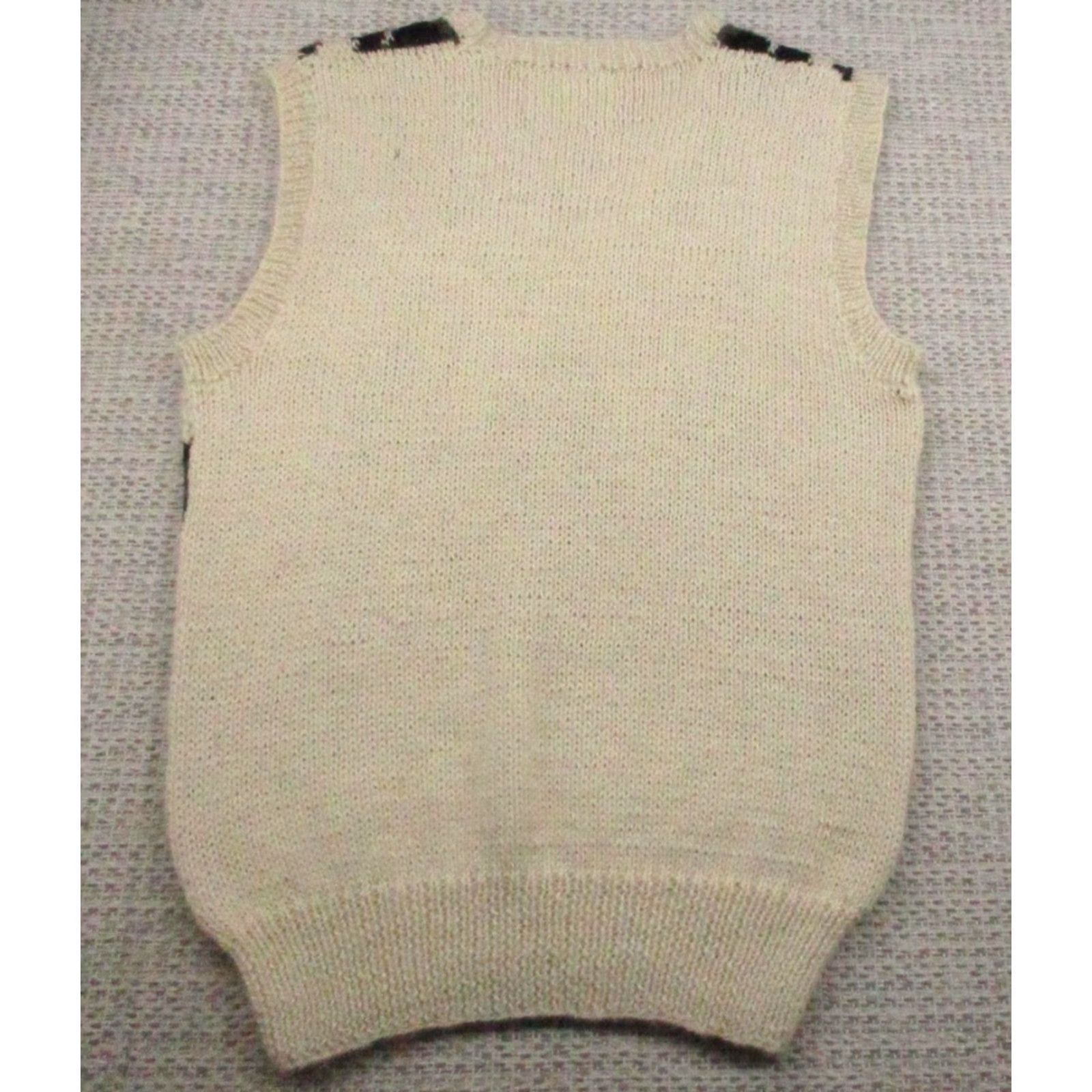 Vintage VINTAGE Andean Imports Sweater Vest Mens Medium Gray Argyle Alpaca Wool Hand Knit Size US M / EU 48-50 / 2 - 4 Thumbnail