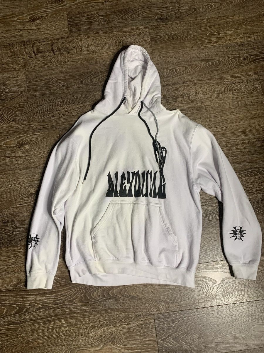 Band Tees × Designer Die Young Hoodie in White Size US L / EU 52-54 / 3 - 1 Thumbnail