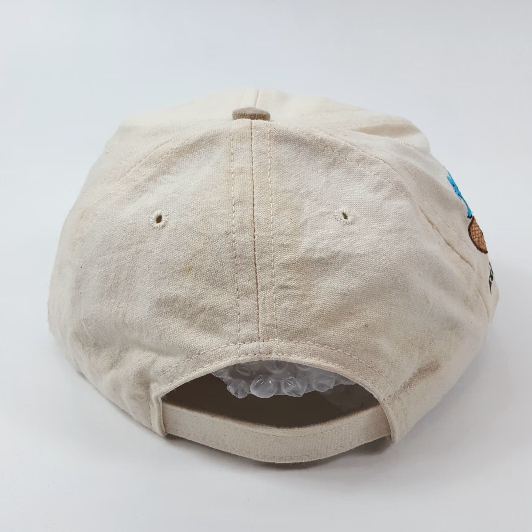 Vintage VINTAGE Brett Ogle Baseball Cap Hat Men One Size Beige Cotton Canvas Adjustable 90s Golf PGA Preppy Funny Parody Cap Size ONE SIZE - 7 Thumbnail