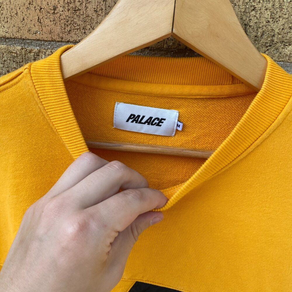 Palace Palace Zip It Crew Sweater Medium Yellow Sweater Crewneck S Size US M / EU 48-50 / 2 - 2 Thumbnail