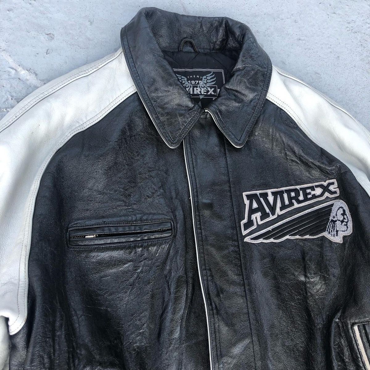 Avirex × Japanese Brand × Vintage Avirex 75ers Vintage 90’s Leather Jacket Size US XXL / EU 58 / 5 - 3 Thumbnail