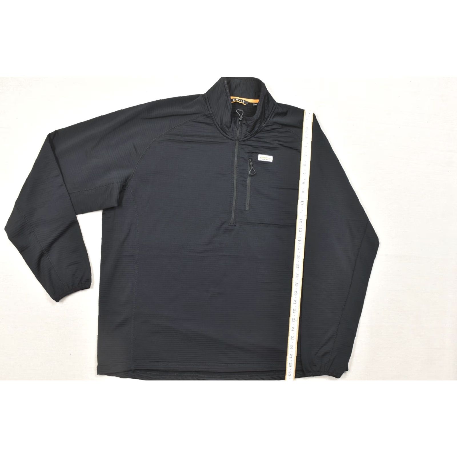 Orvis Orvis PRO Half Zip Fleece Pullover Jacket Mens Black 2XL Textured Grid Backing P Pullover Sweater Winter Fall Spring Regular Zip Front Zipper Capstone Size US XXL / EU 58 / 5 - 5 Thumbnail