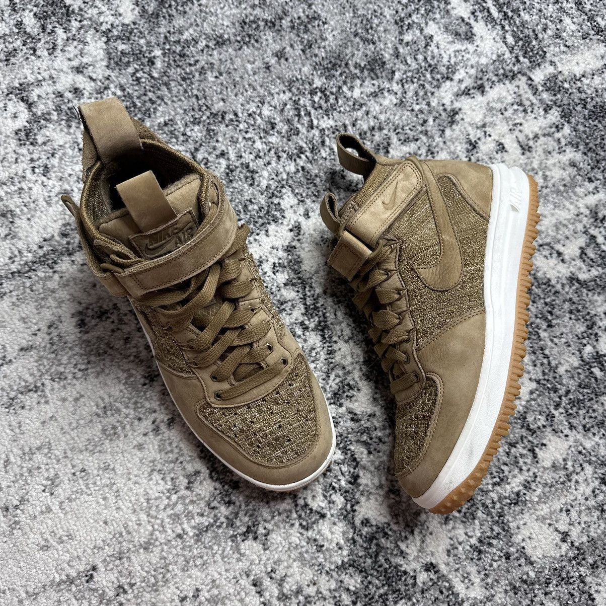 Nike NIKE LUNAR FORCE 1 FLYKNIT WORKBOOT GOLDEN BEIGE Size US 8 / EU 41 - 10 Thumbnail
