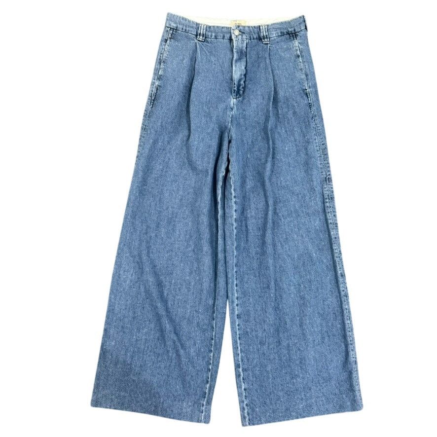 DL1961 DL1961 Hepburn Wide Leg High Rise Pleated Jeans, Size 29 Size 29" - 4 Thumbnail