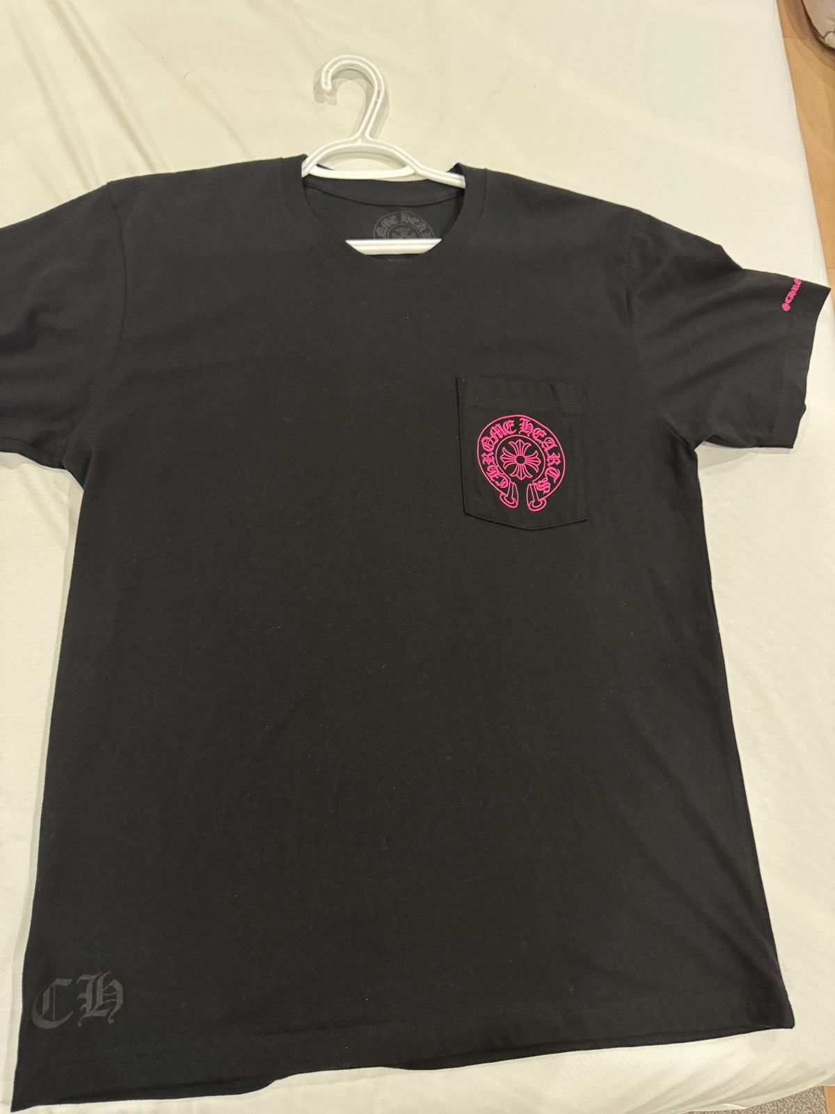 Chrome Hearts Pink Horseshoe T-Shirt