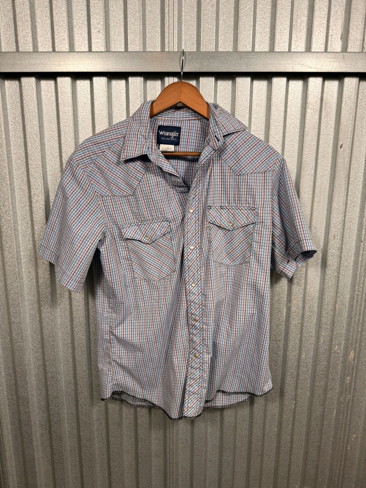 Wrangler Vintage Wrangler Pearl Snap Short Sleeve Western Button Up Size US M / EU 48-50 / 2 - 4 Thumbnail