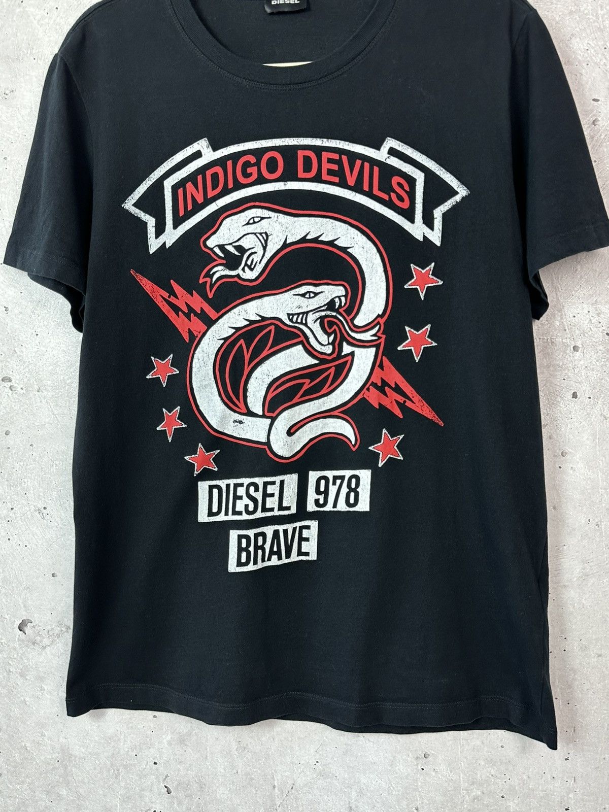 Diesel Diesel Indigo Devils Printed Black Short Sleeve T-shirt Size US M / EU 48-50 / 2 - 3 Thumbnail