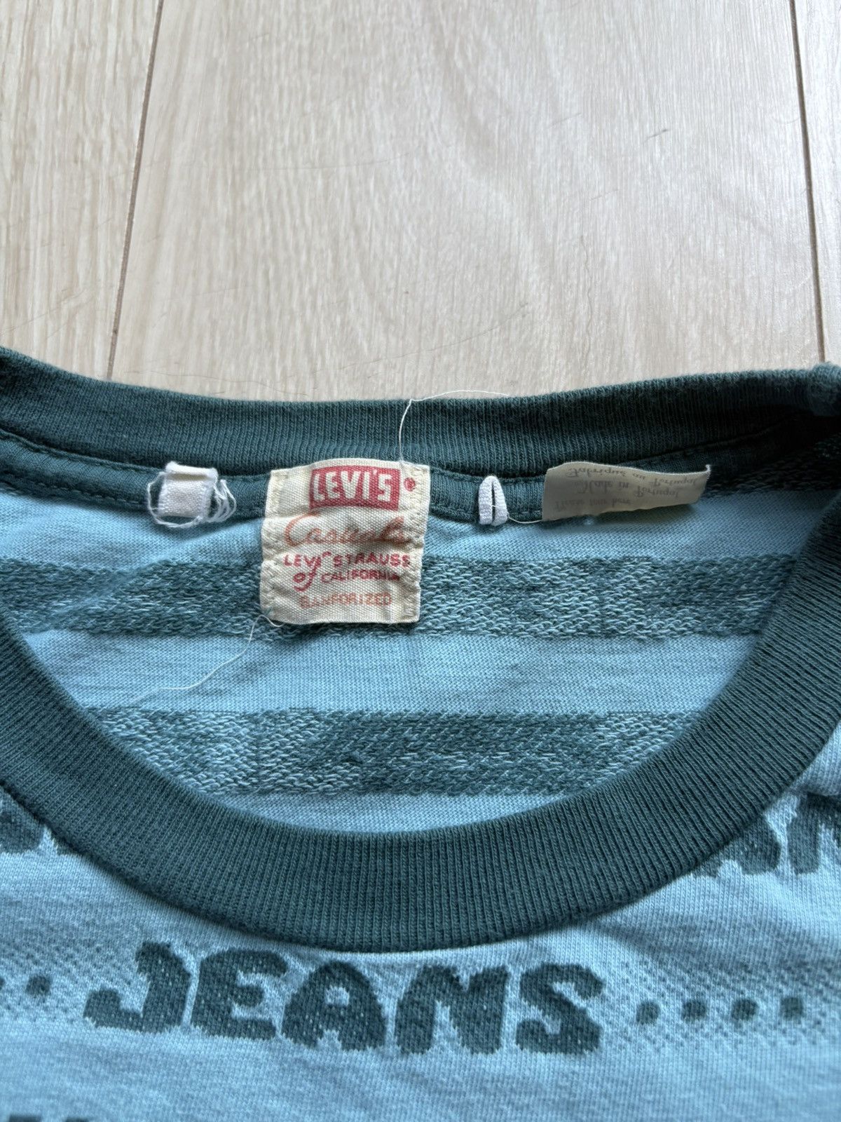 Levi's Vintage Clothing 1970s Levi’s Vintage Clothing “Jeans” Print T-Shirt Size US M / EU 48-50 / 2 - 2 Thumbnail