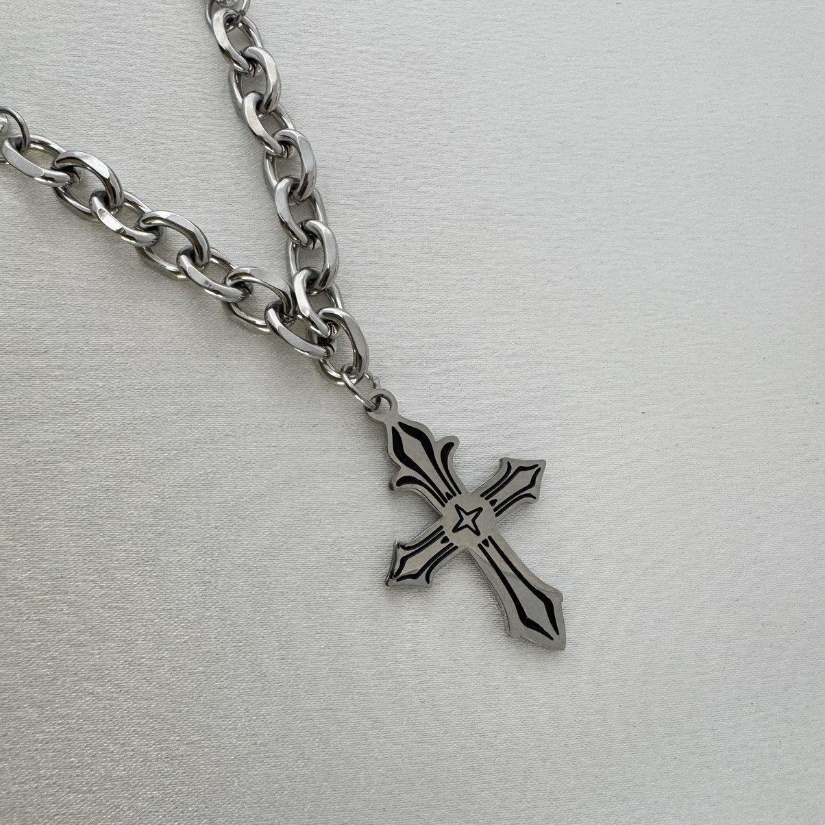 Other Cross Pendant Necklace for Men Women,Hip Hop Unisex Style Size ONE SIZE - 2 Thumbnail