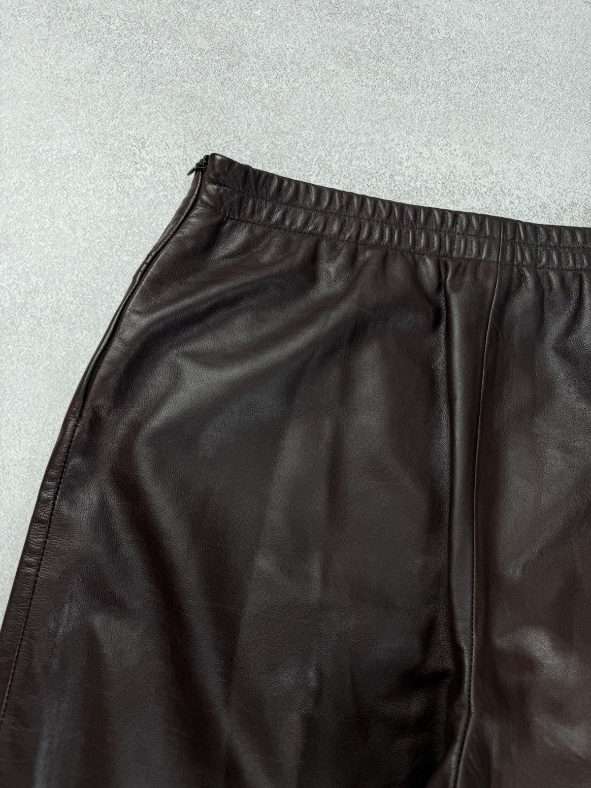 Japanese Brand Oska Brown Leather Trousers Pants Japan Style Size 3 Size 30" / US 8 / IT 44 - 14 Thumbnail