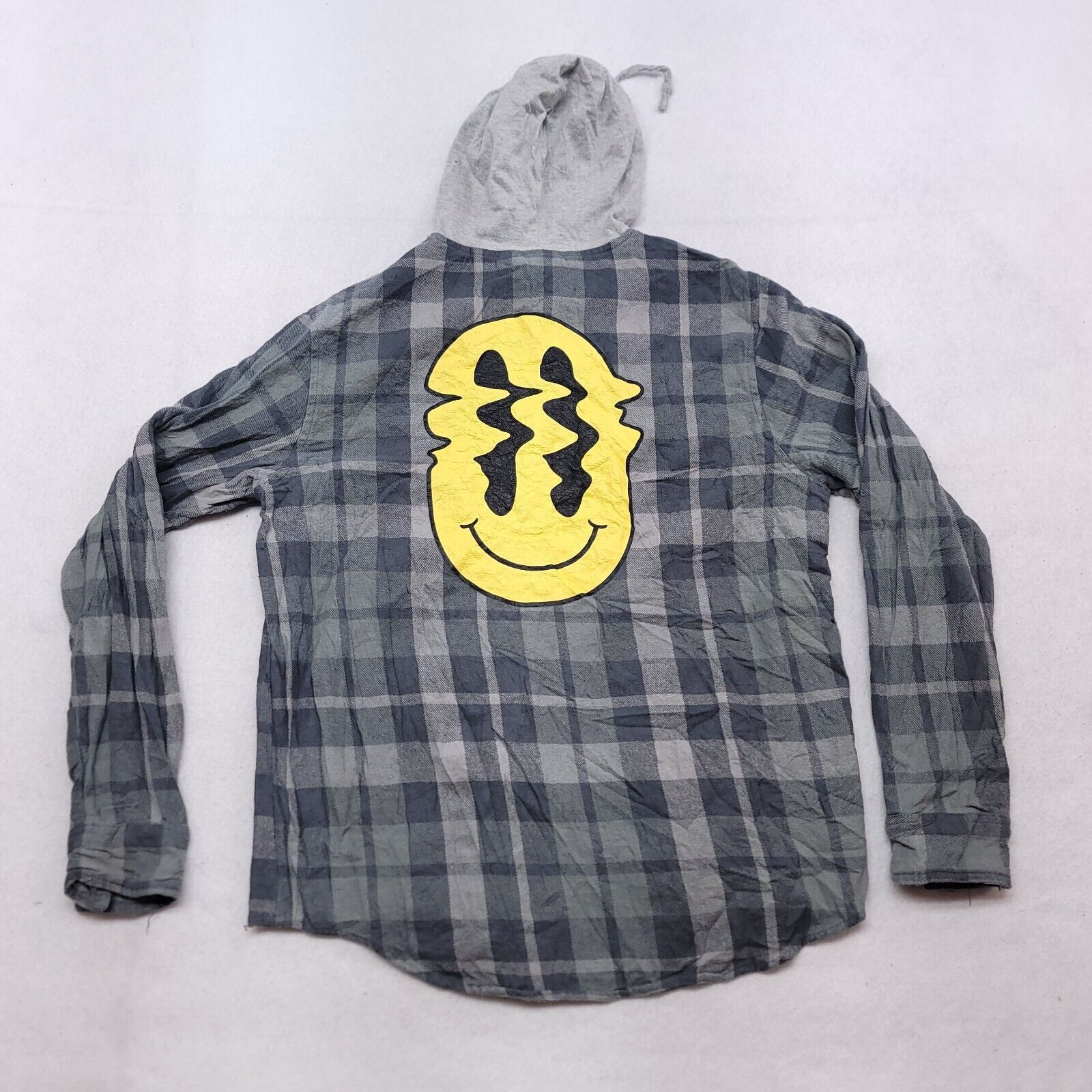 Mad Engine Mad Engine Casual Hoodie Mens Size Large L Gray Plaid Size US L / EU 52-54 / 3 - 10 Thumbnail