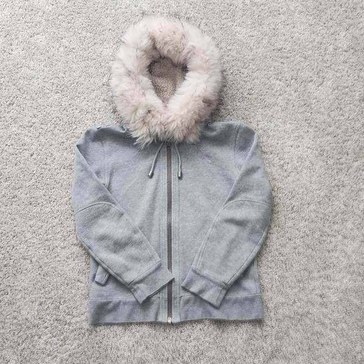 Burberry Black Label Fur Zip Up Hoodie