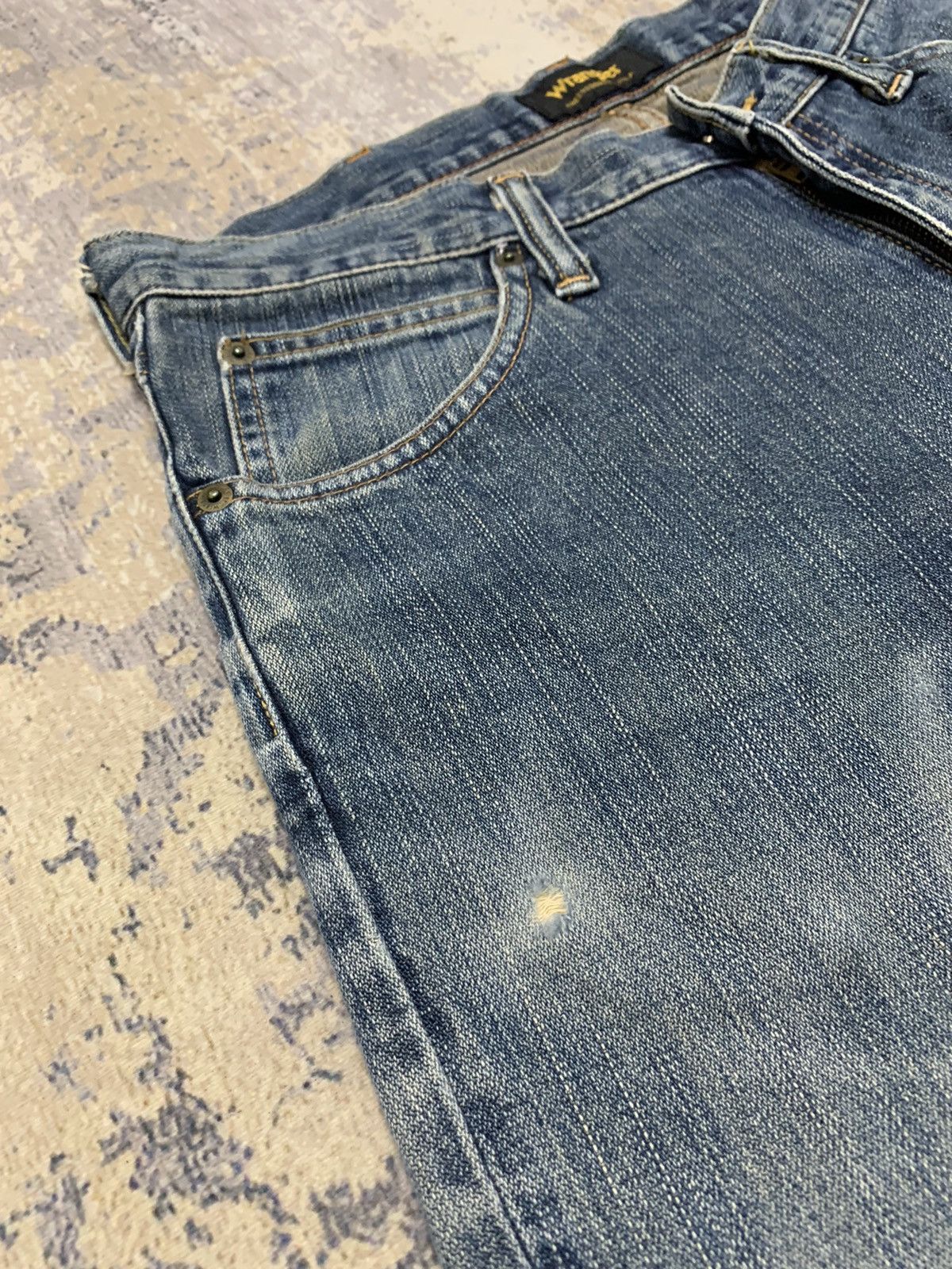 Wrangler Vintage Wrangler Distressed Denim Baggy Jeans 31x30 Size US 31 - 5 Thumbnail