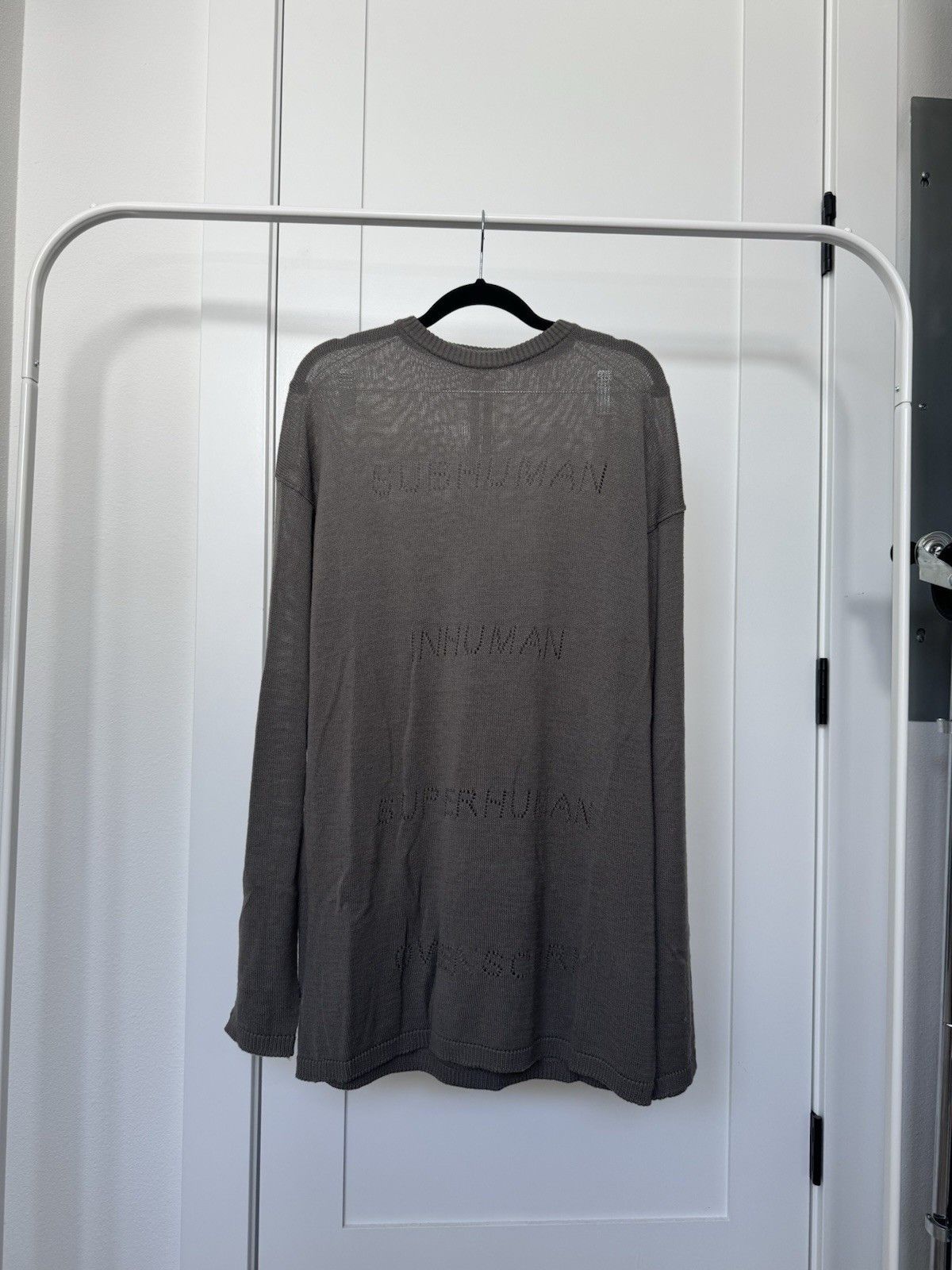 Rick Owens Rick Owens Tommy Oversize Wool Mens One Size Lido Gray Size US M / EU 48-50 / 2 - 1 Thumbnail