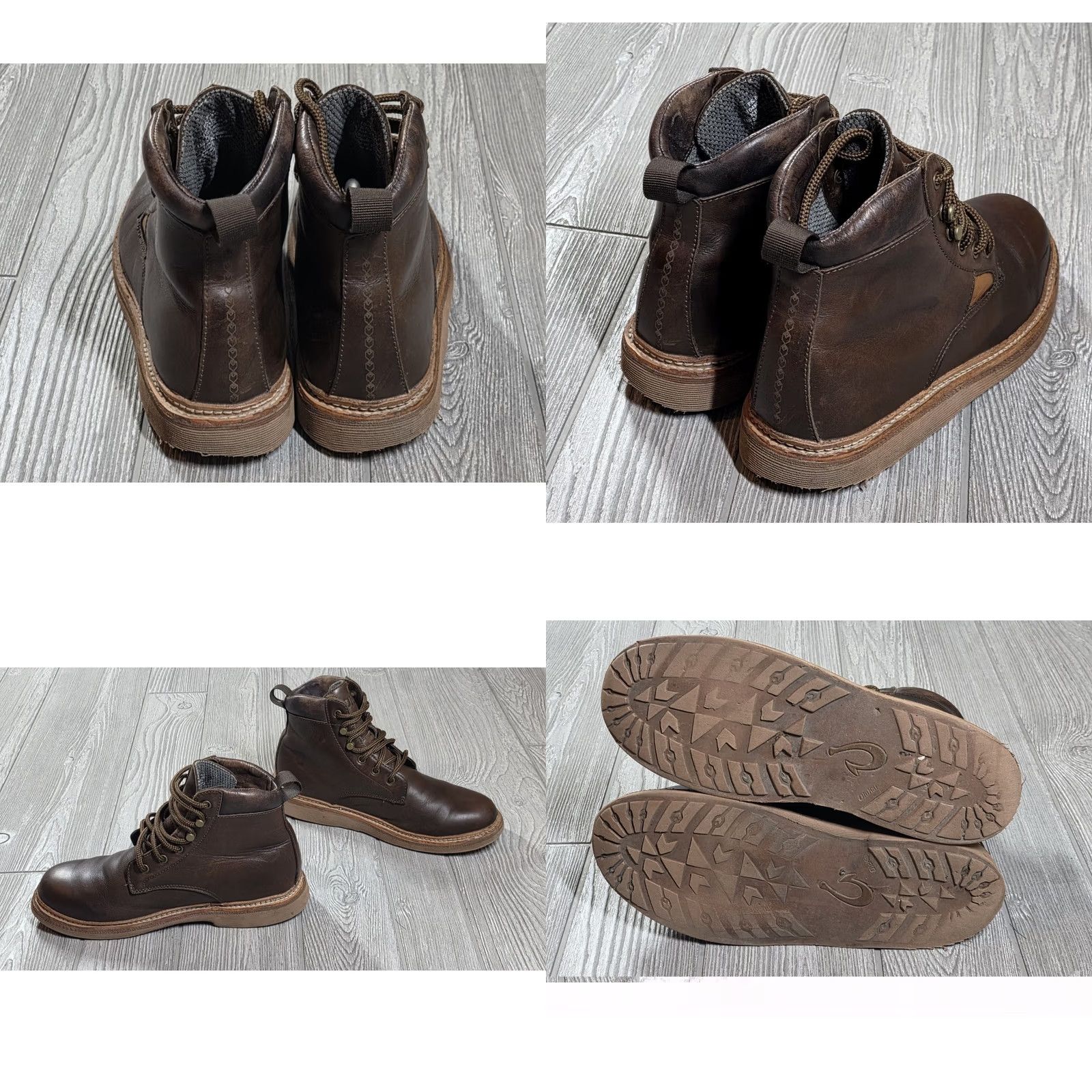 Olukai OLUKAI KILAKILA MENS Chukka Boot Leather Dark BROWN 8.5 Size US 9 / EU 42 - 9 Thumbnail