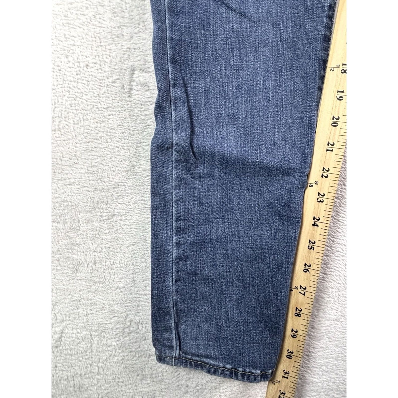 Levi's Levi's 311 Shaping Skinny Jeans Women's 34x32 Dark Wash Distressed Denim Blue Size 24" / US 00 / IT 34 - 4 Thumbnail