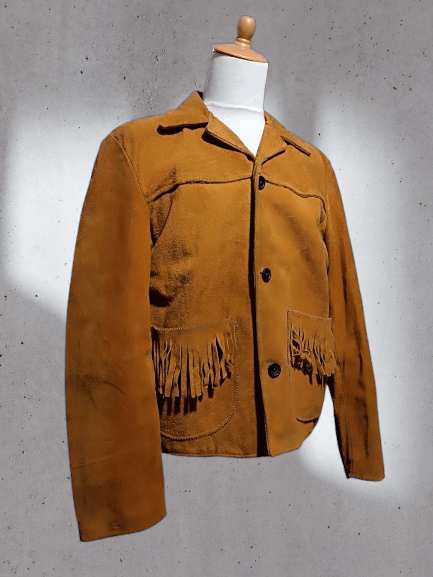 Other Rare Vintage Western Fringe Suede Jacket Size US L / EU 52-54 / 3 - 4 Thumbnail