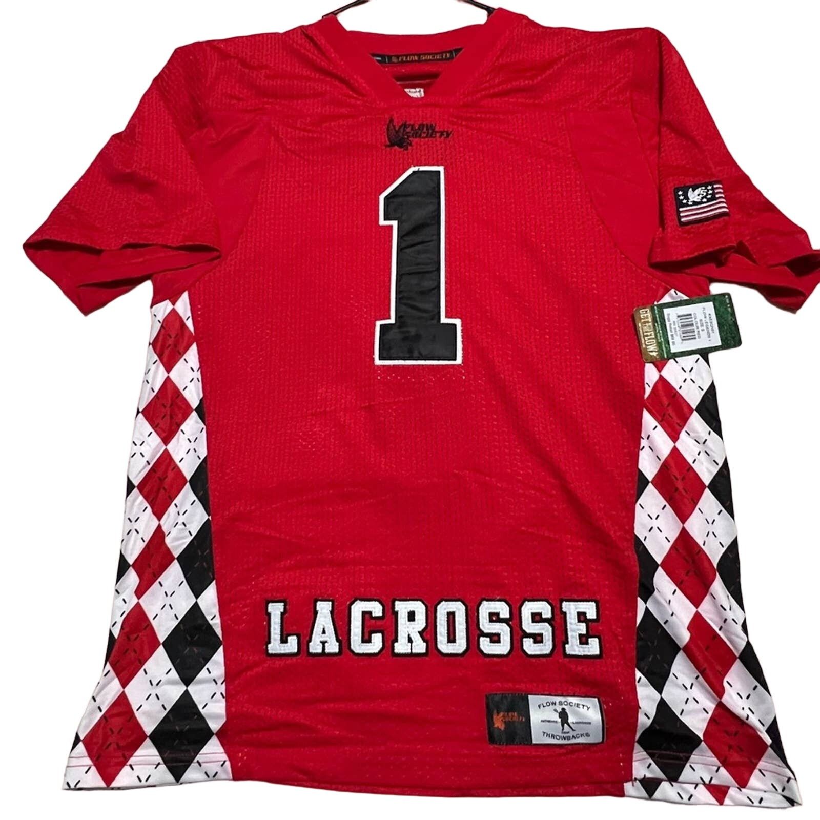 Other Flow Society Lacrosse Jersey Argyle Side Stitched New w/Tags Size US S / EU 44-46 / 1 - 1 Thumbnail