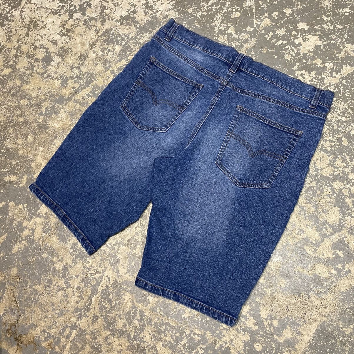 Other Vintage Route 66 Blue Y2K Baggy Shorts Jorts Size US 34 / EU 50 - 2 Thumbnail
